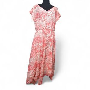 Sundance Silk Dress Womens 10 Flutter Floral Romantic Flowy Boho Prairie Cottage